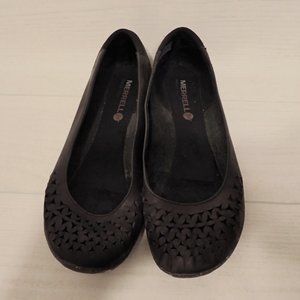 Merrell Mimix Joy Flats, Black Leather, Size 8